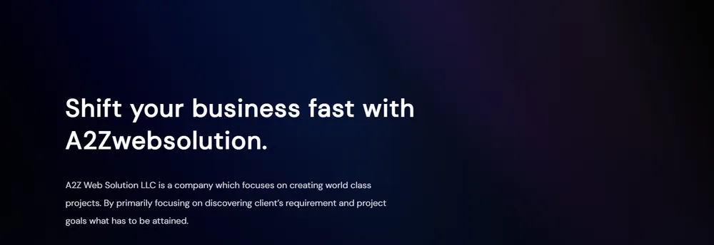 A2Z Web Solution LLC cover