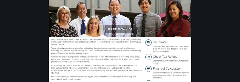 A&L Certified Public Accountants, APC cover