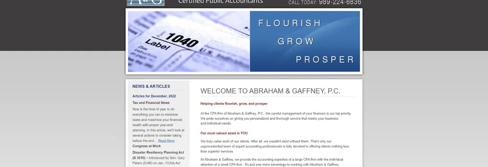 Abraham & Gaffney, P.C. cover
