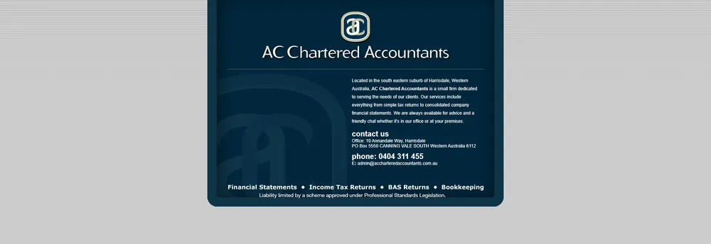 AC Chartered Accountants cover