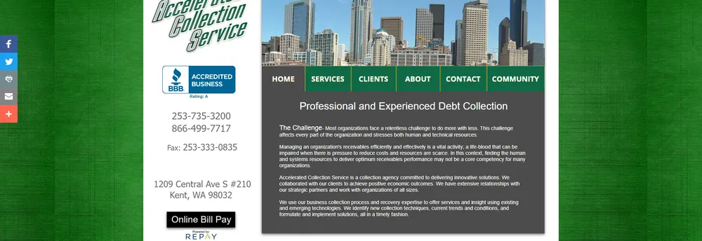 Accelerated Collection Service, Inc. cover