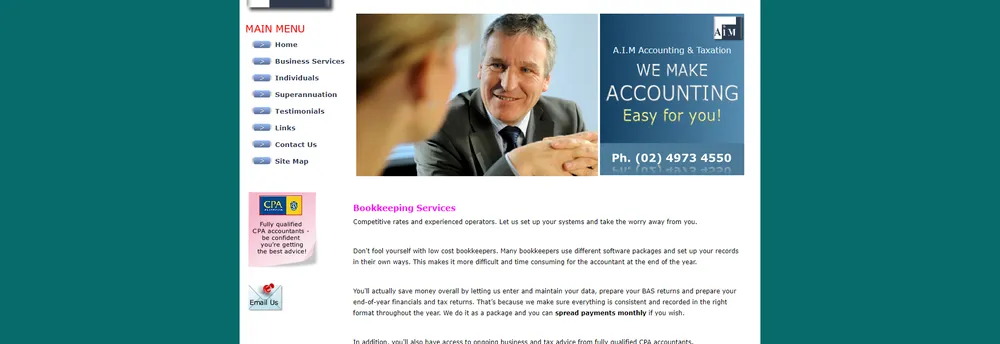 A.I.M Accounting & Taxation cover