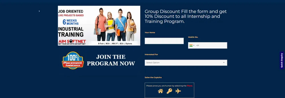 Aimsoftnet Website Development Company cover