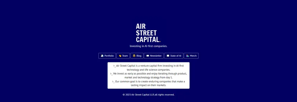 Air Street Capital cover