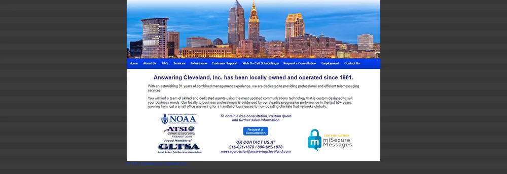 Answering Cleveland, Inc. cover