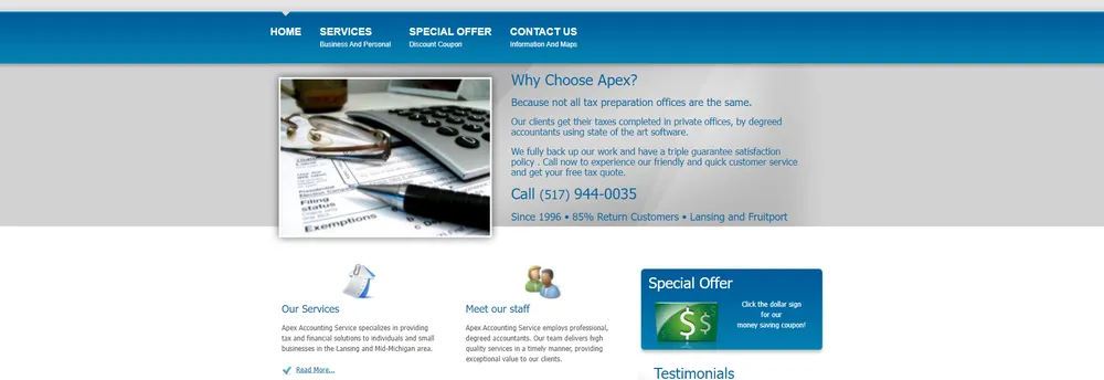 Apex Accounting Service Inc. cover