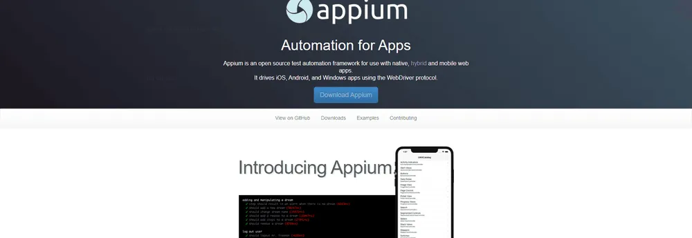 Appium cover