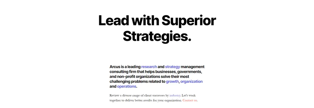 Arcus Consulting Group cover