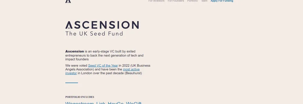 Ascension Ventures Limited cover