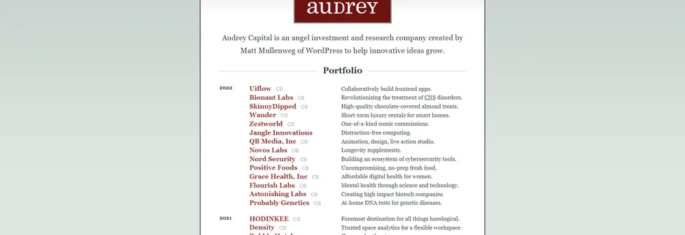 Audrey Capital cover