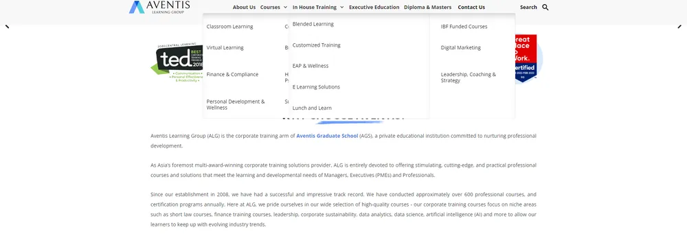 Aventis Learning Group cover