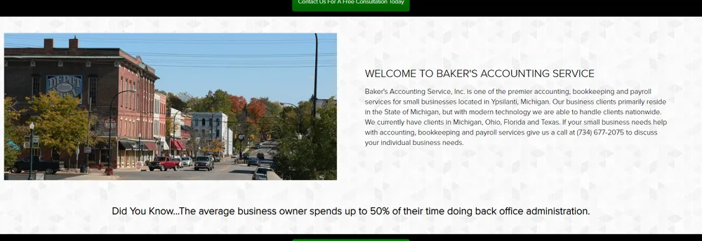 Baker's Accounting Service Inc. cover