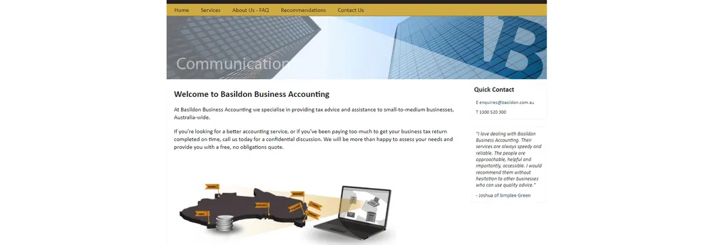 Basildon Business Accounting cover