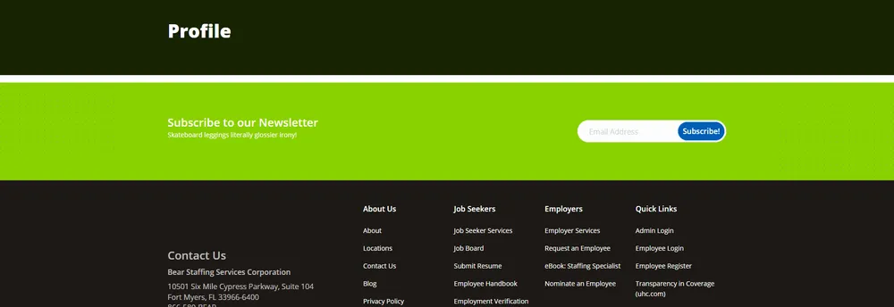 Bear Staffing Services cover