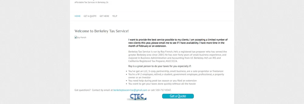 Berkeley Tax Service cover