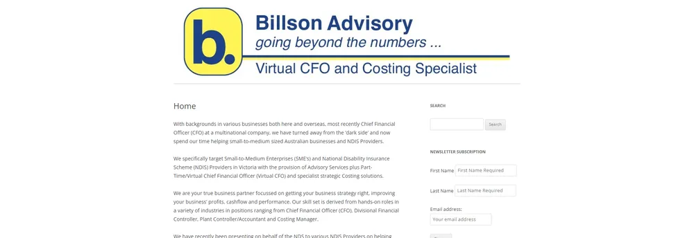Billson Advisory cover