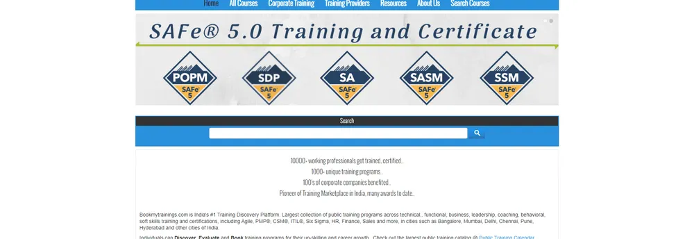 Bookmytrainings.com cover