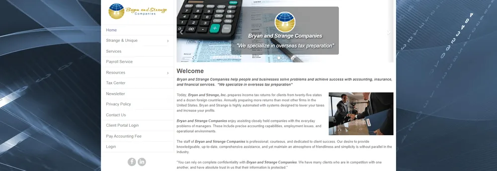 Bryan and Strange Accounting cover