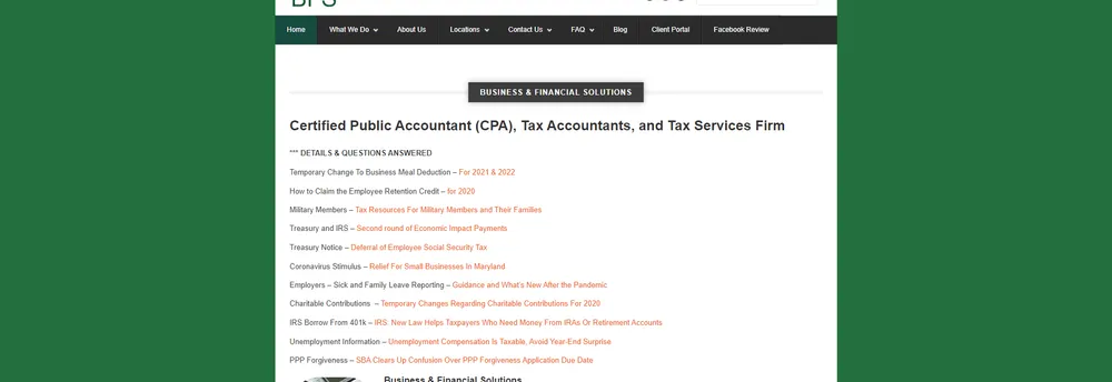 Business & Financial Solutions, Inc cover
