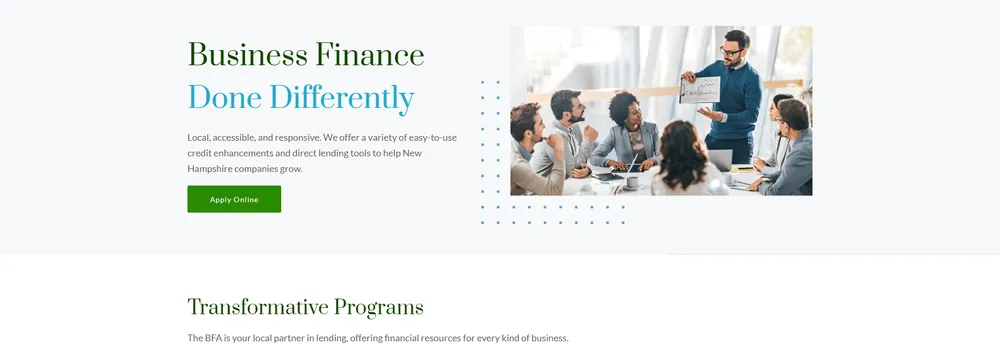 Business Finance Authority cover