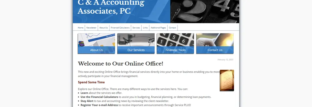 C & A Accounting Associates Inc cover