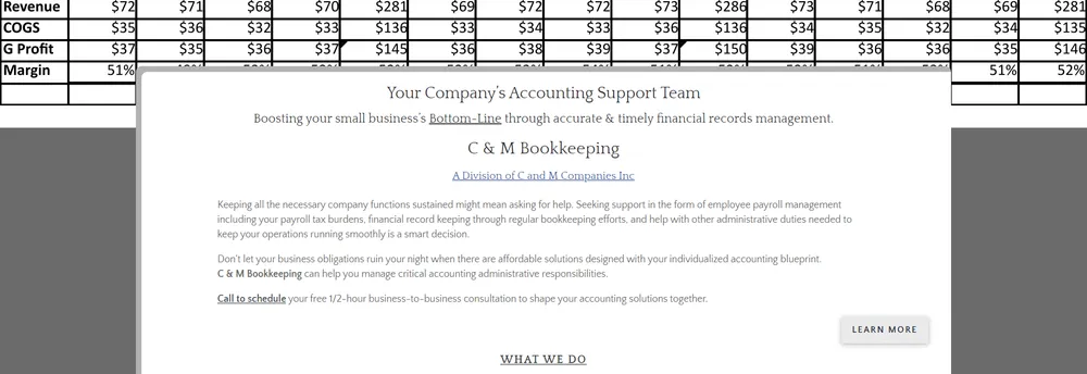 C&M Bookkeeping, LLC cover