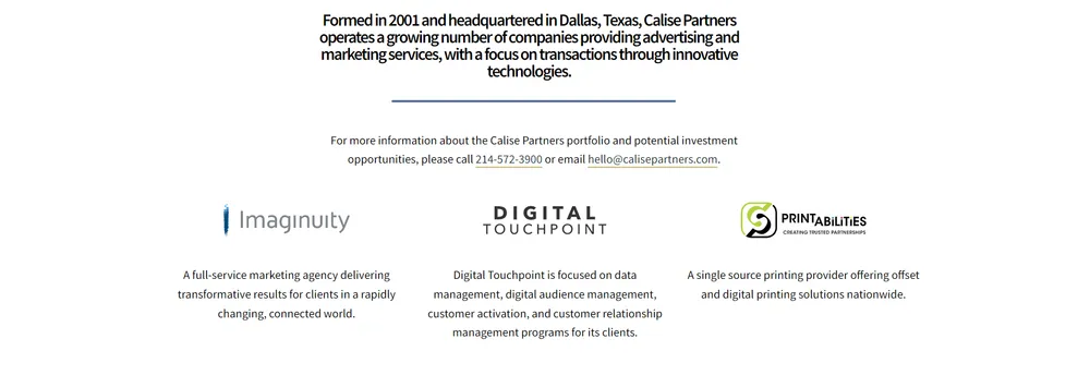 Calise Partners cover
