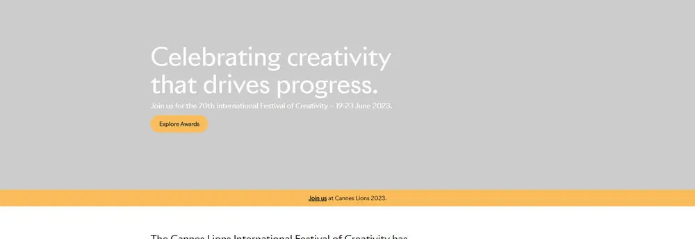 Cannes Lions International Festival of Creativity cover