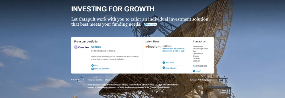 Catapult Ventures (UK venture capital) cover