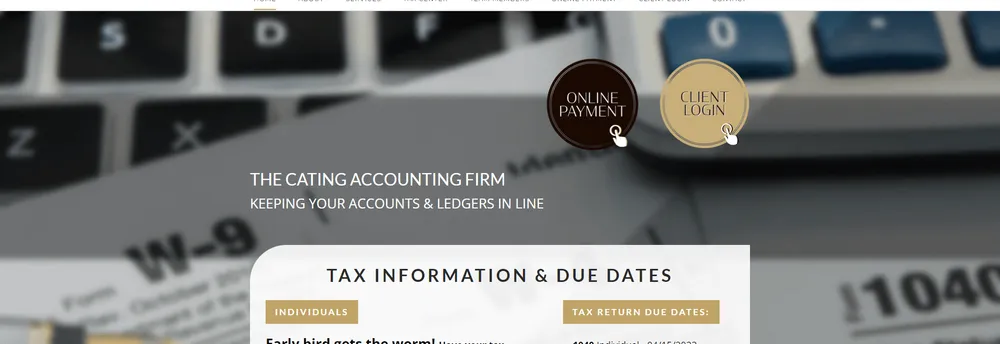 Cating Accounting Firm cover
