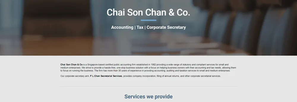 Chai Son Chan & Co cover