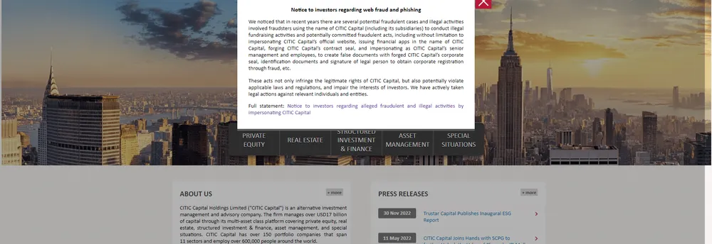 CITIC Capital Holdings cover