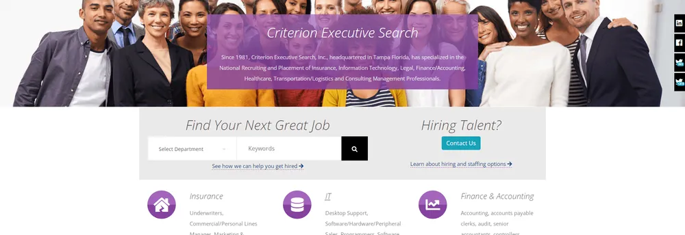 Criterion Executive Search, cover