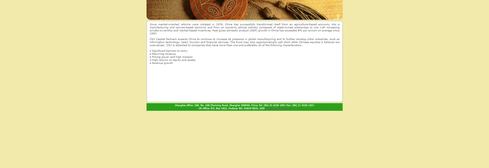CSV Capital Partners cover