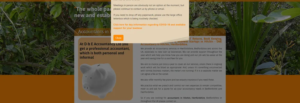 D & E Accountancy Ltd cover