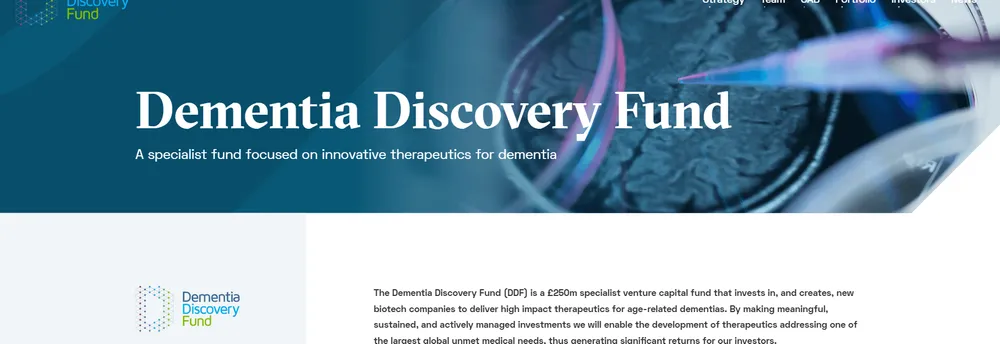 Dementia Discovery Fund cover