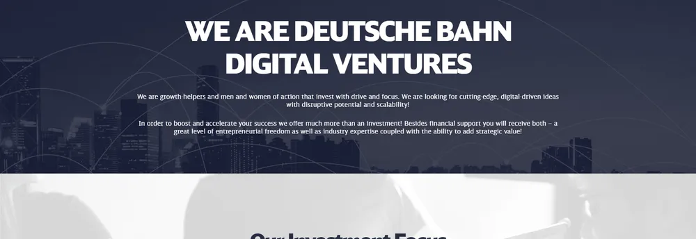 Deutsche Bahn Digital Ventures (DBDV) cover