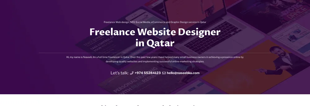 Digital Marketing & SEO Freelancer in Qatar cover