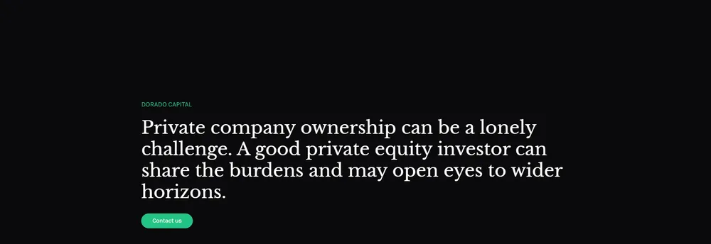 Dorado Capital Partners cover