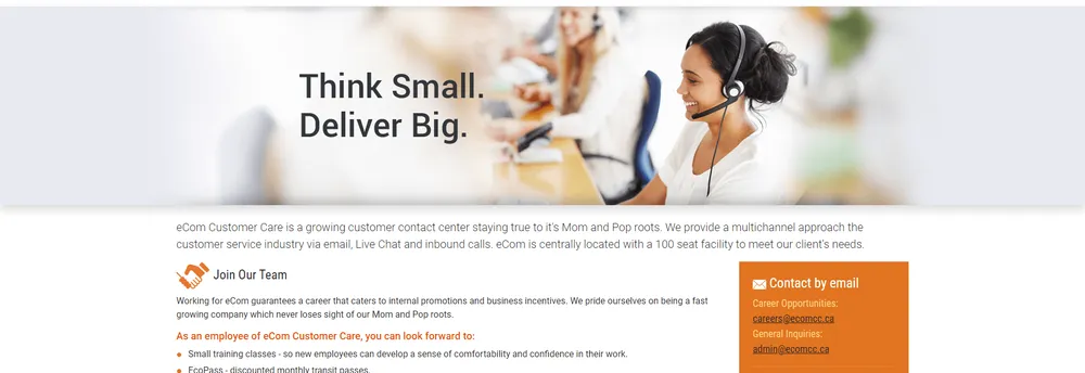eCom Customer Care Inc cover