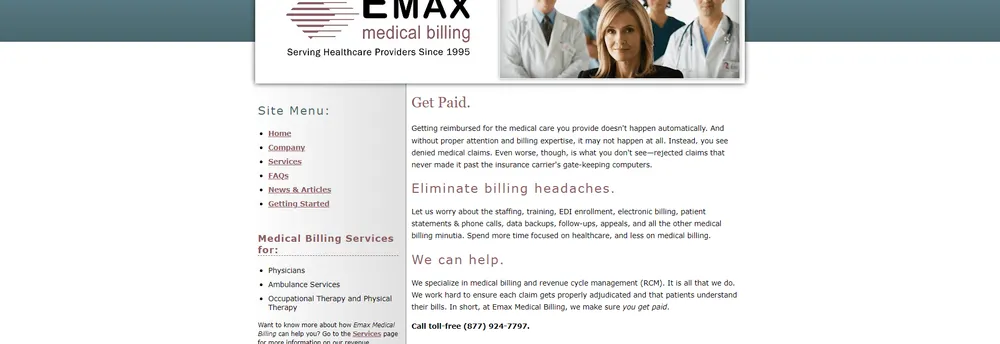 Emax Medical Billing LLC cover