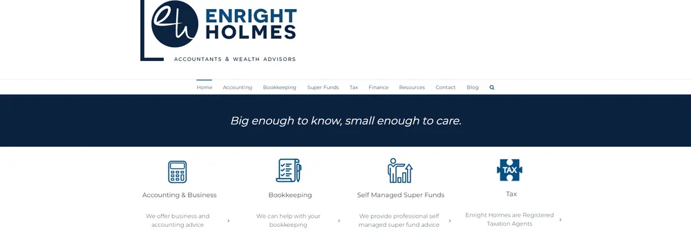 Enright Holmes Accountants & Wealth Advisors cover