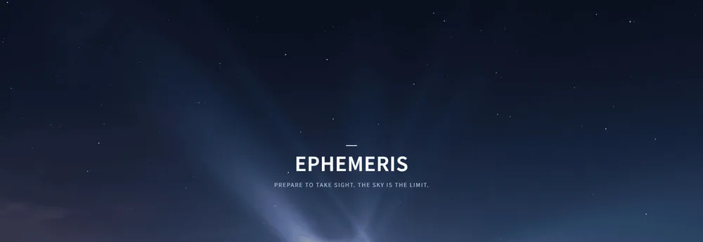 Ephemeris cover
