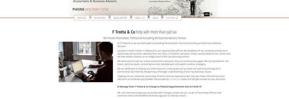 F Trotta & Co cover
