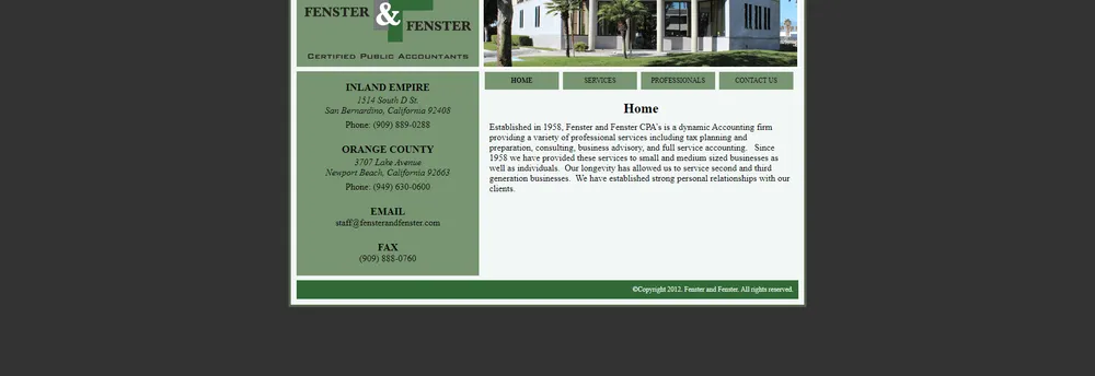 Fenster and Fenster CPA’s cover