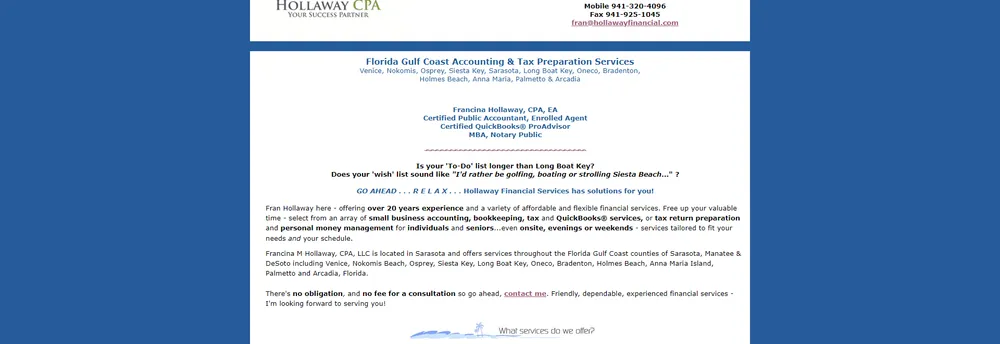 Francina M Hollaway CPA cover