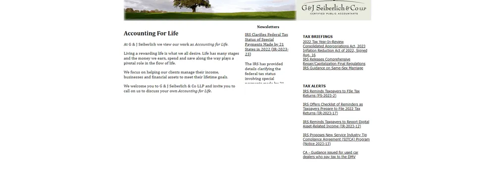G&J Seiberlich & Co LLP cover