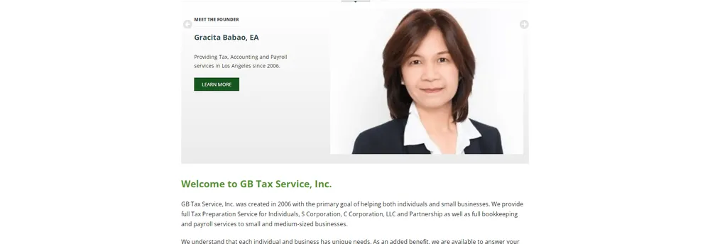 GB Tax Service, Inc. cover