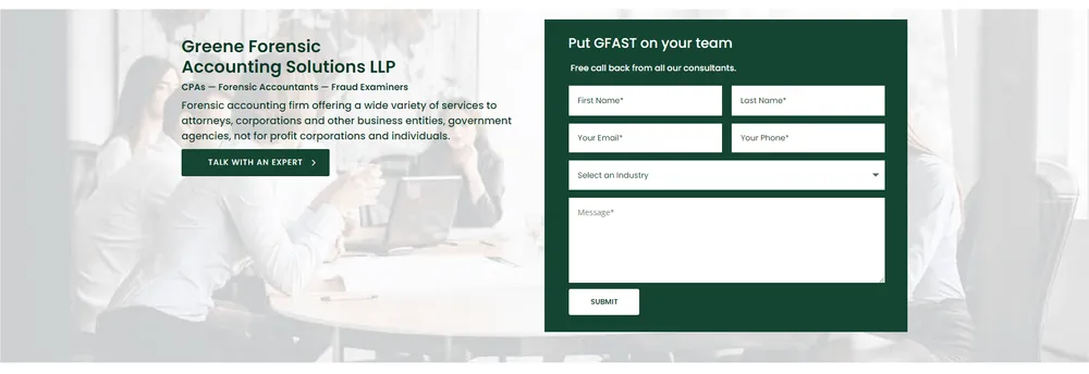 Greene Forensic Accounting Solutions LLP cover