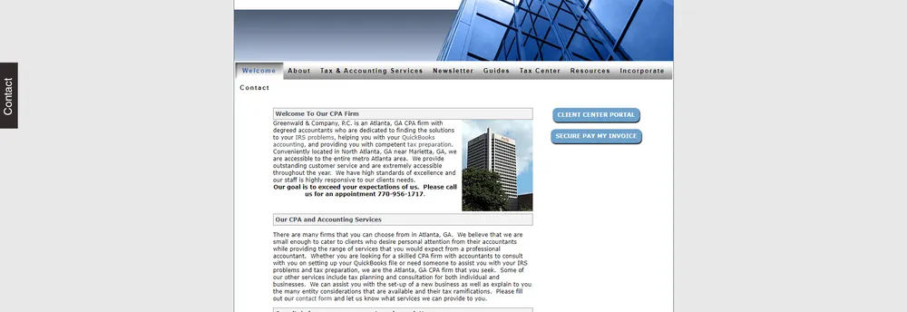 Greenwald & Company, P.C., CPAs cover